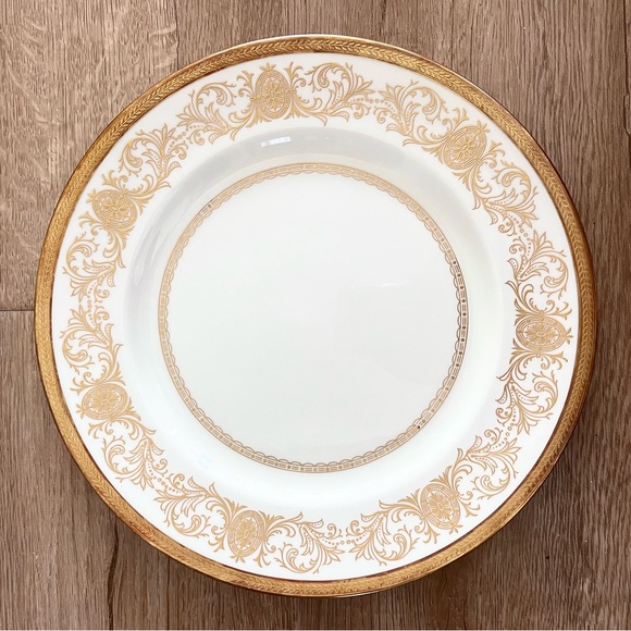 Aynsley England John Imperial Gold 194 Dinner‎ Plate 10.5” Fine Bone China - Picture 1 of 5